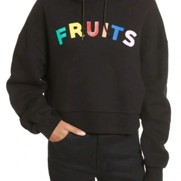 ETRE CECILE
Être Cécile Fruits Hooded Sweatshirt - Black - Picture 5 of 6